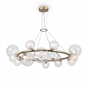 Люстра Freya Duo FR5139PL-14MG цвет плафона/подвески Прозрачный, цвет арматуры Золото-1