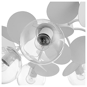 Люстра на штанге Freya Satellite FR5165PL-06W цвет плафона/подвески Прозрачный, цвет арматуры Белый-1