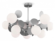 Люстра на штанге Freya Satellite FR5165PL-10S цвет серебро