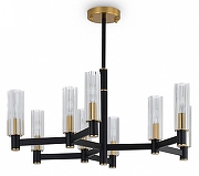 Люстра на штанге Freya Ambra FR5167PL-09B цвет плафона/подвески Прозрачный, цвет арматуры Черный