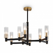 Люстра на штанге Freya Ambra FR5167PL-09B цвет плафона/подвески Прозрачный, цвет арматуры Черный-1