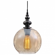 Подвесной светильник TopLight Ida TL1172H-01AB цвет плафона/подвески Янтарный, цвет арматуры Черный