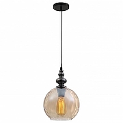 Подвесной светильник TopLight Ida TL1172H-01AB цвет плафона/подвески Янтарный, цвет арматуры Черный-1