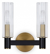 Бра Freya Ambra FR5167WL-02B цвет плафона/подвески Прозрачный, цвет арматуры Черный