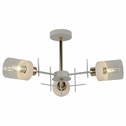 Люстра на штанге TopLight Chloe TL1253D-03WG цвет плафона/подвески Янтарный, цвет арматуры Белый, Золото