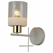 Бра TopLight Chloe TL1253W-01WG цвет плафона/подвески Янтарный, цвет арматуры Белый, Золото