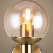 Бра Freya Globo FR5175WL-01BS цвет плафона/подвески Оранжевый, цвет арматуры Латунь-4