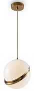 Подвесной светильник Freya Element FR5181PL-01BS цвет плафона/подвески Белый, цвет арматуры Латунь-1