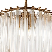 Подвесной светильник Freya Onda FR5182PL-03FG цвет плафона/подвески Прозрачный, цвет арматуры Золото-4