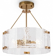 Подвесной светильник Freya Fresco FR5190PL-06BS цвет плафона/подвески Прозрачный, цвет арматуры Латунь