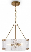 Подвесной светильник Freya Fresco FR5190PL-06BS цвет плафона/подвески Прозрачный, цвет арматуры Латунь-1