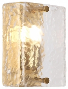 Накладной светильник Freya Fresco FR5190WL-01BS2 цвет плафона/подвески Прозрачный, цвет арматуры Латунь-1