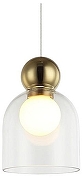 Подвесной светильник Freya Focus FR5220PL-01G5 цвет плафона/подвески Прозрачный, цвет арматуры Золото