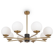 Люстра на штанге Freya Marble FR5230PL-08BS цвет латунь