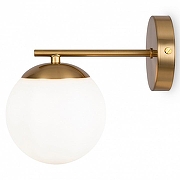 Бра Freya Marble FR5230WL-01BS цвет плафона/подвески Белый, цвет арматуры Латунь-2