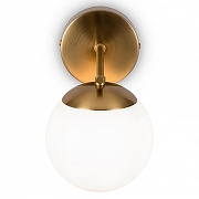 Бра Freya Marble FR5230WL-01BS цвет плафона/подвески Белый, цвет арматуры Латунь-3