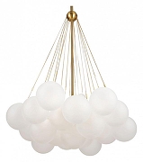 Люстра на штанге Freya Fiesta FR5231PL-06BS цвет плафона/подвески Белый, цвет арматуры Латунь-1