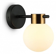 Бра Freya Gatsby FR5233WL-01BS цвет плафона/подвески Белый, цвет арматуры Латунь