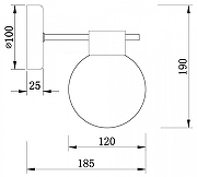 Бра Freya Gatsby FR5233WL-01BS цвет плафона/подвески Белый, цвет арматуры Латунь-1