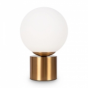 Настольная лампа Freya Barrel FR5286TL-01BS цвет плафона/подвески Белый, цвет арматуры Латунь-2