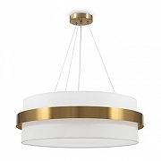 Подвесной светильник Freya Bride FR5367PL-06BS цвет плафона/подвески Белый, цвет арматуры Латунь-1