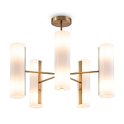 Люстра на штанге Freya Fiore FR5368CL-10BS цвет латунь-1