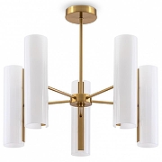 Люстра на штанге Freya Fiore FR5368CL-10BS цвет плафона/подвески Белый, цвет арматуры Латунь