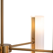 Люстра на штанге Freya Fiore FR5368CL-10BS цвет плафона/подвески Белый, цвет арматуры Латунь-4