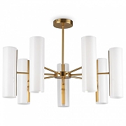 Люстра на штанге Freya Fiore FR5368CL-14BS цвет плафона/подвески Белый, цвет арматуры Латунь