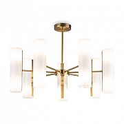 Люстра на штанге Freya Fiore FR5368CL-14BS цвет плафона/подвески Белый, цвет арматуры Латунь-1