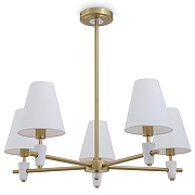 Люстра на штанге Freya Pietra FR5371CL-05BS цвет латунь