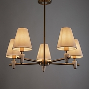 Люстра на штанге Freya Pietra FR5371CL-05BS цвет латунь-2