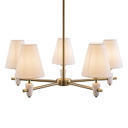 Люстра на штанге Freya Pietra FR5371CL-05BS цвет латунь-3