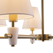 Люстра на штанге Freya Pietra FR5371CL-05BS цвет плафона/подвески Белый, цвет арматуры Латунь-6