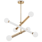 Люстра на штанге Freya Cross FR5381PL-06G цвет золото