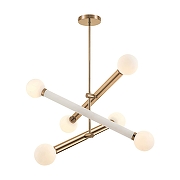 Люстра на штанге Freya Cross FR5381PL-06G цвет золото-1