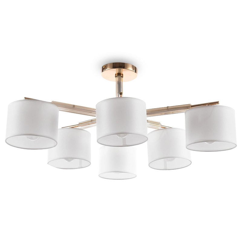 Люстра на штанге Freya Pipe FR5386CL-06G 