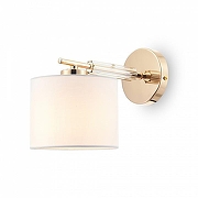 Бра Freya Pipe FR5386WL-01G цвет плафона/подвески Белый, цвет арматуры Золото-1