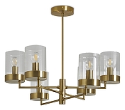 Люстра на штанге Freya Clip FR5426PL-06BS цвет латунь