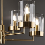 Люстра на штанге Freya Clip FR5426PL-06BS цвет плафона/подвески Прозрачный, цвет арматуры Латунь-6