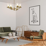 Люстра на штанге Freya Clip FR5426PL-06BS цвет плафона/подвески Прозрачный, цвет арматуры Латунь-7