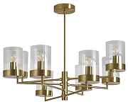 Люстра на штанге Freya Clip FR5426PL-08BS цвет латунь