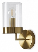 Бра Freya Clip FR5426WL-01BS цвет плафона/подвески Прозрачный, цвет арматуры Латунь
