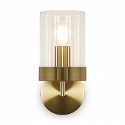 Бра Freya Clip FR5426WL-01BS цвет плафона/подвески Прозрачный, цвет арматуры Латунь-1