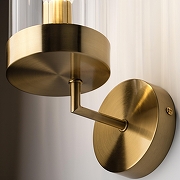 Бра Freya Clip FR5426WL-01BS цвет плафона/подвески Прозрачный, цвет арматуры Латунь-7