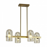 Светильник на штанге Freya Firefly FR5427PL-04BS цвет плафона/подвески Оранжевый, цвет арматуры Латунь-1