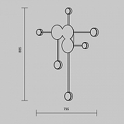 Накладной светильник Freya Wonder FR5440WL-L17B цвет плафона/подвески Черный, цвет арматуры Черный-7