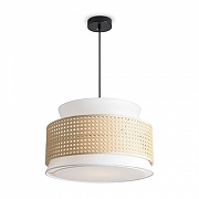Подвесной светильник Freya Weave FR5492PL-01B цвет плафона/подвески Белый, Бежевый, цвет арматуры Черный-2