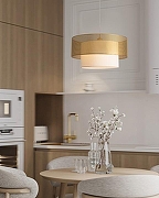 Подвесной светильник Freya Lattice FR5528PL-01BS цвет плафона/подвески Белый, Латунь, цвет арматуры Латунь-9