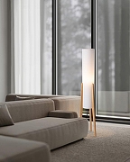 Торшер Freya Bliss FR5543FL-01T цвет плафона/подвески Белый, цвет арматуры Коричневый-10